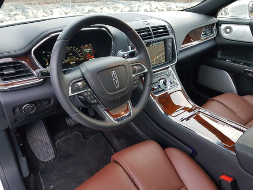 Interior of new Lincoln Continental