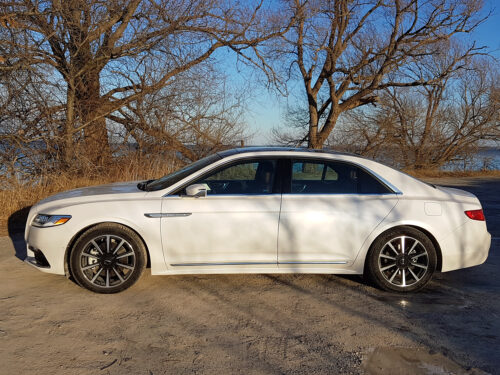 Side view of new Lincoln Continental