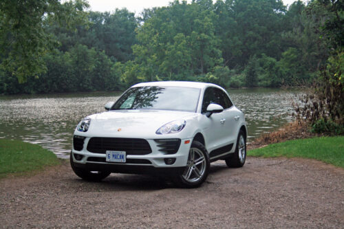 Front view of Porsche Macan