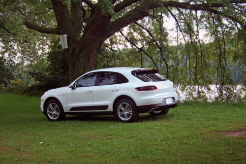 Rear view of Porsche Macan