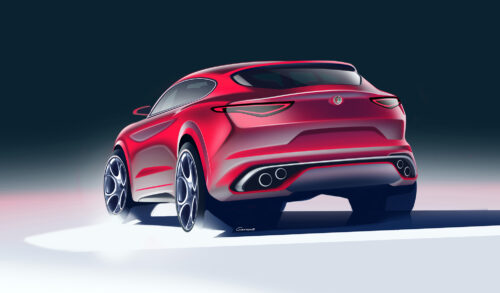 Alfa Romeo Stelvio rear concept