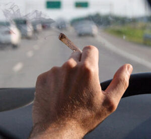 Smoking marijuana while driving