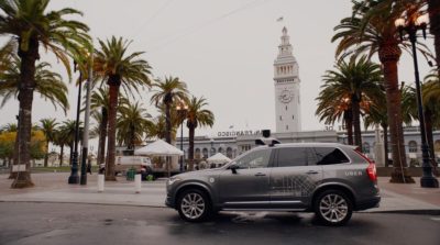 Uber self-driving vehicle