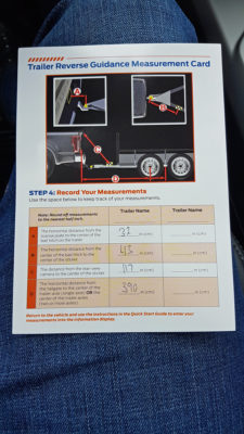 Trailer Reverse Guidance scorecard