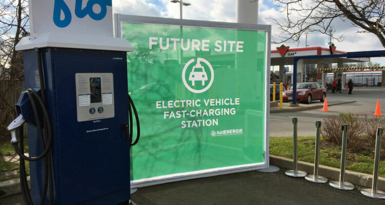 FLO electric vehicle charging station