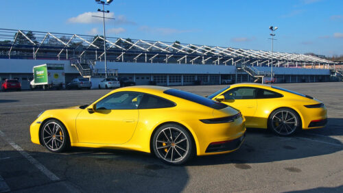 New Porsche 911 trackside at Hockenheimring