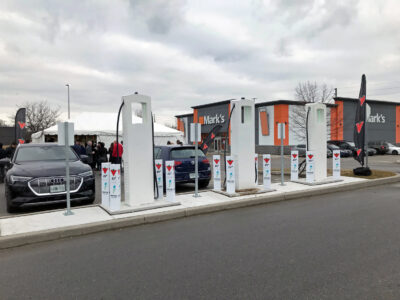 Canadian Tire EV charging station