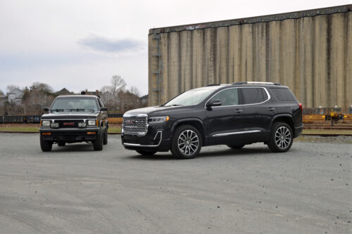 1991 GMC Jimmy and 2020 GMC Acadia