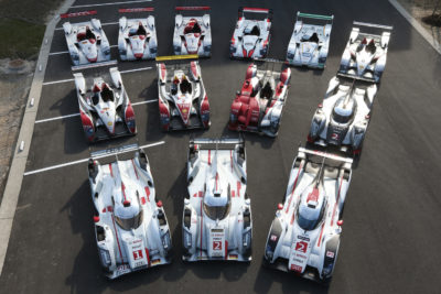 Le Mans winning Audi prototypes (2000-2014)