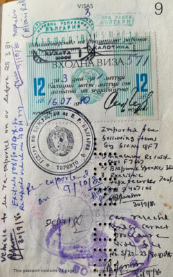 Visa stamps