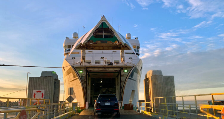 Loading on the ferry