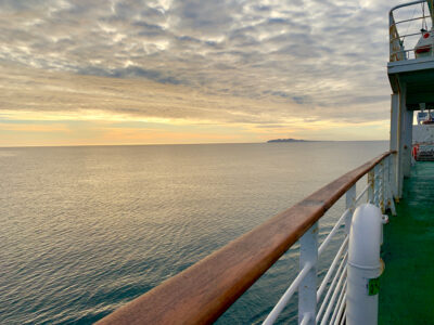 Sunrise on the ferry