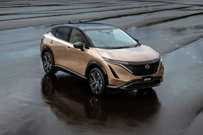 2022 Nissan Ariya-front-three-quarters-1