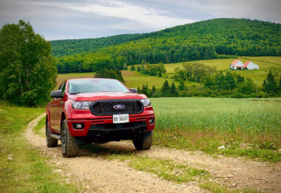 2020 Ford Rangers climbing Mount Carleton