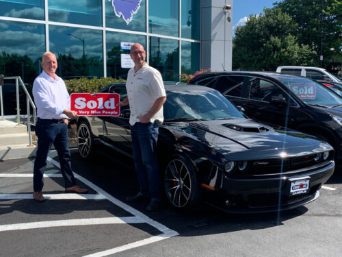 Taking delivery of the Challenger