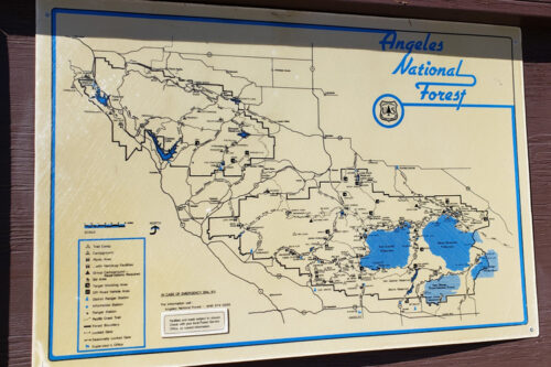 Area map of Angels Crest Highway 