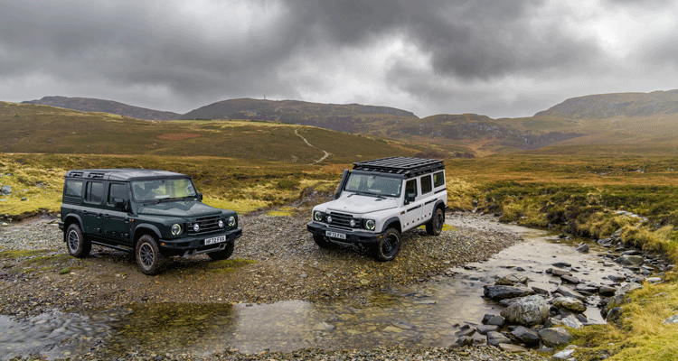 INEOS-Grenadier-Expedition-credit INEOS Automotive: Two of the three Grenadier types were tested in Scotland: the rugged off-roader Trialmaster and adventure-ready Fieldmaster.