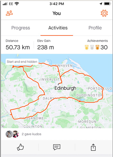 50 km Bike Route
