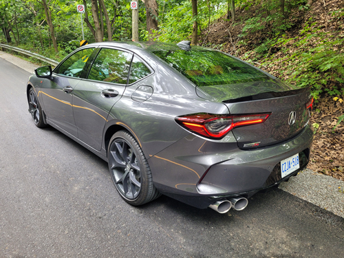 2023-Acura-TLX-Type-S-rear-three-quarters