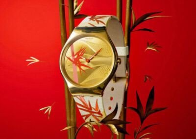 Swatch Golden Red Bamboo