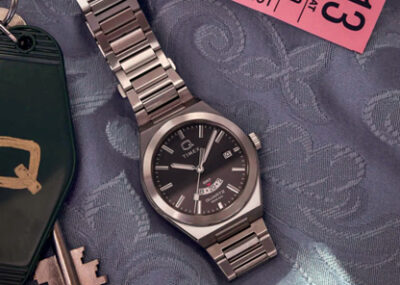 Q Timex Continental GMT with 39mm retro-style case and black dial
