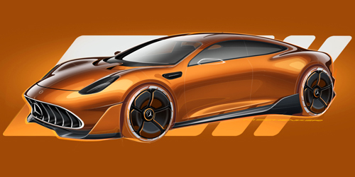 Mercedes AMG Concept GT XX concept sketch