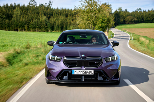 2025-BMW-M5-Sedan-front-on-road