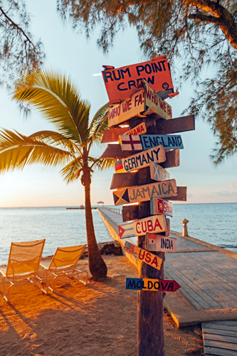 Grand Cayman signpost